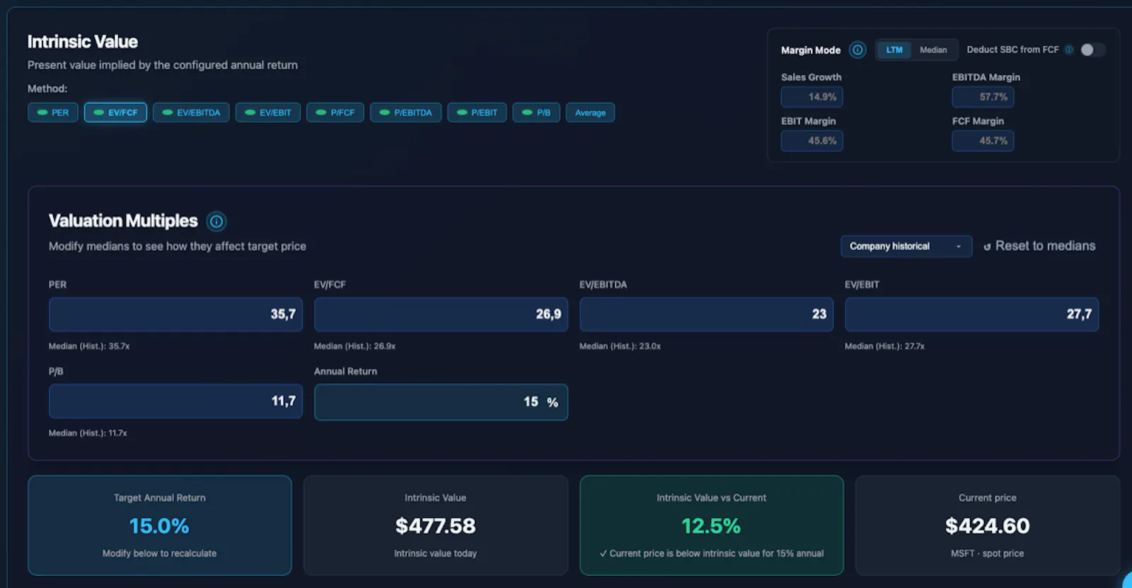 Investhesis screenshot 2