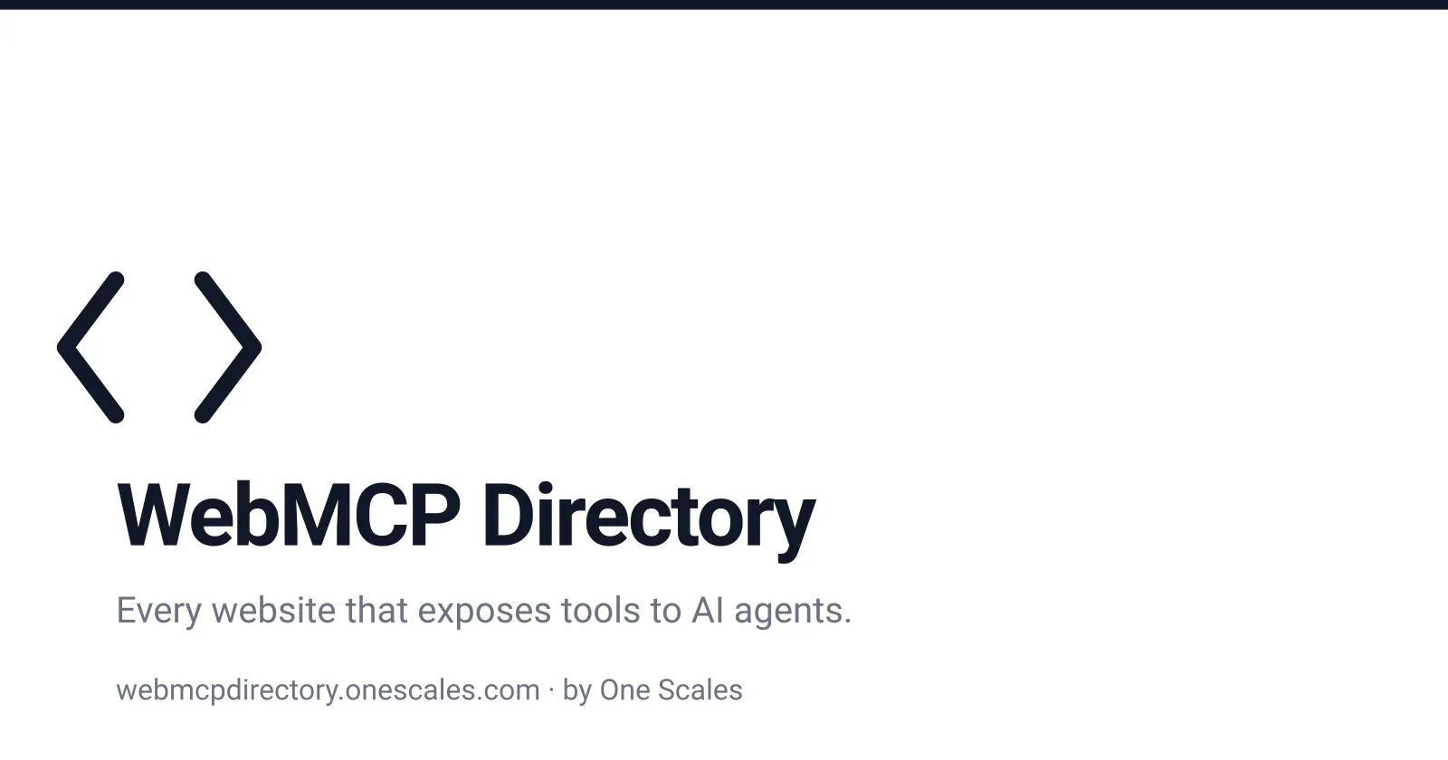 WebMCP Directory screenshot 1