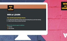 Win or Learn • A Notion template media 2