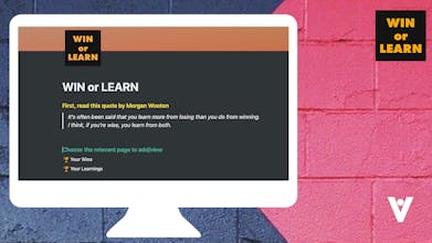 Win or Learn • A Notion template gallery image