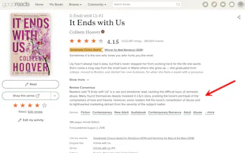 Review Consensus for Goodreads gallery image