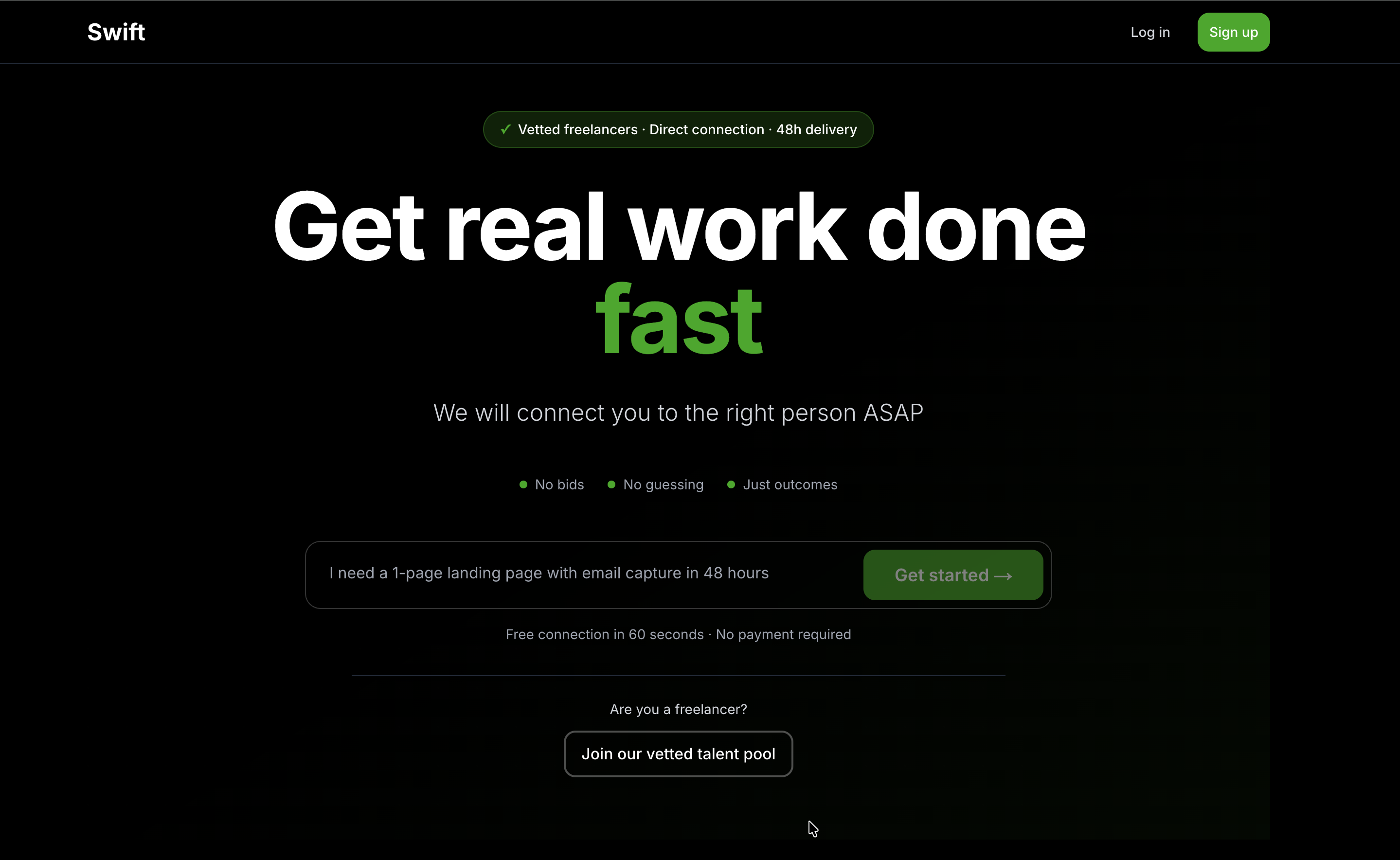 Swift - Main screenshot showing features and interface