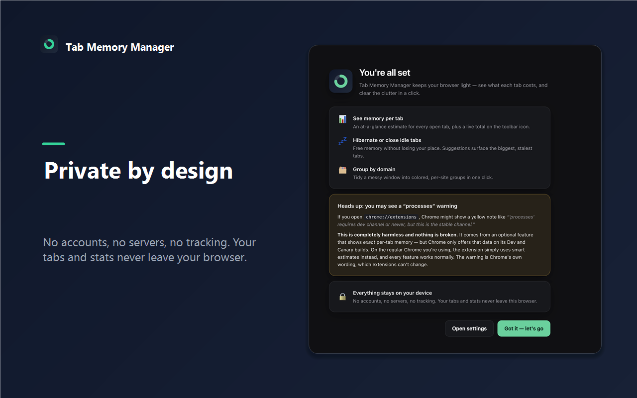 Tab Memory Manager gallery image