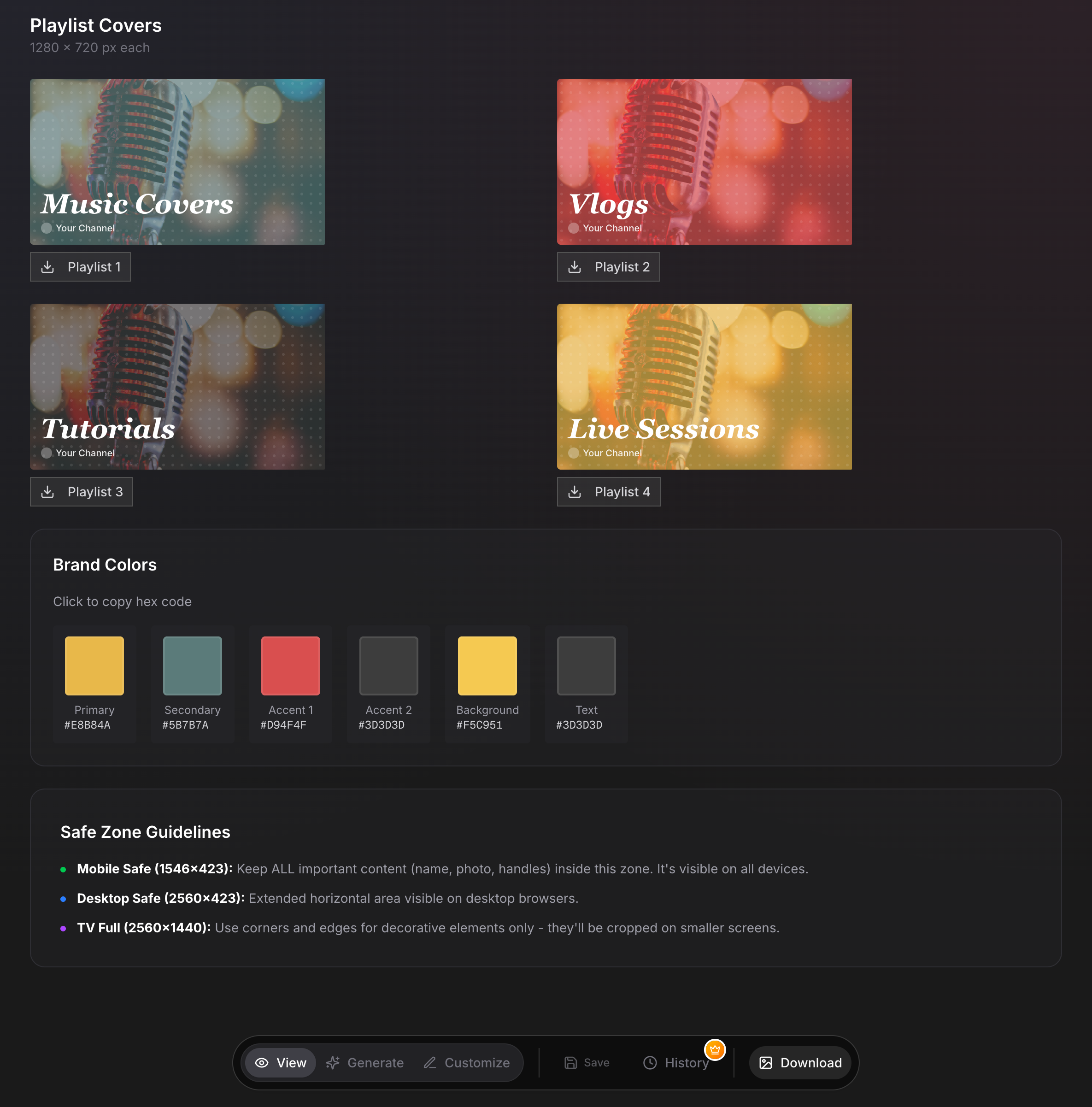 YouTube Brand Kit Creator gallery image