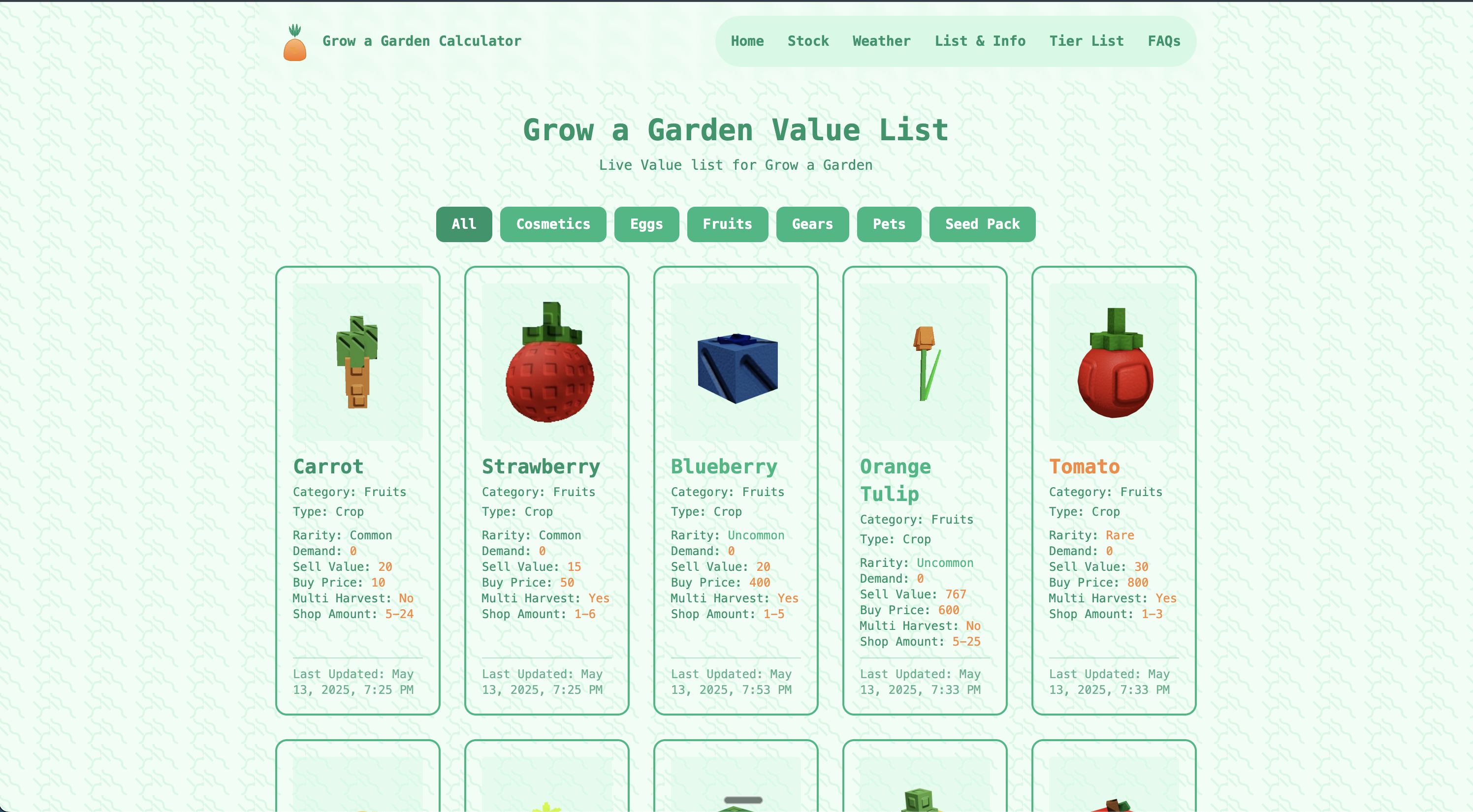 Grow a Garden Calculator gallery image