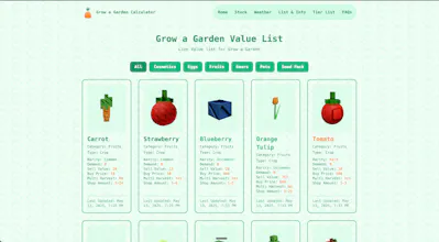 Grow a Garden Calculator gallery image