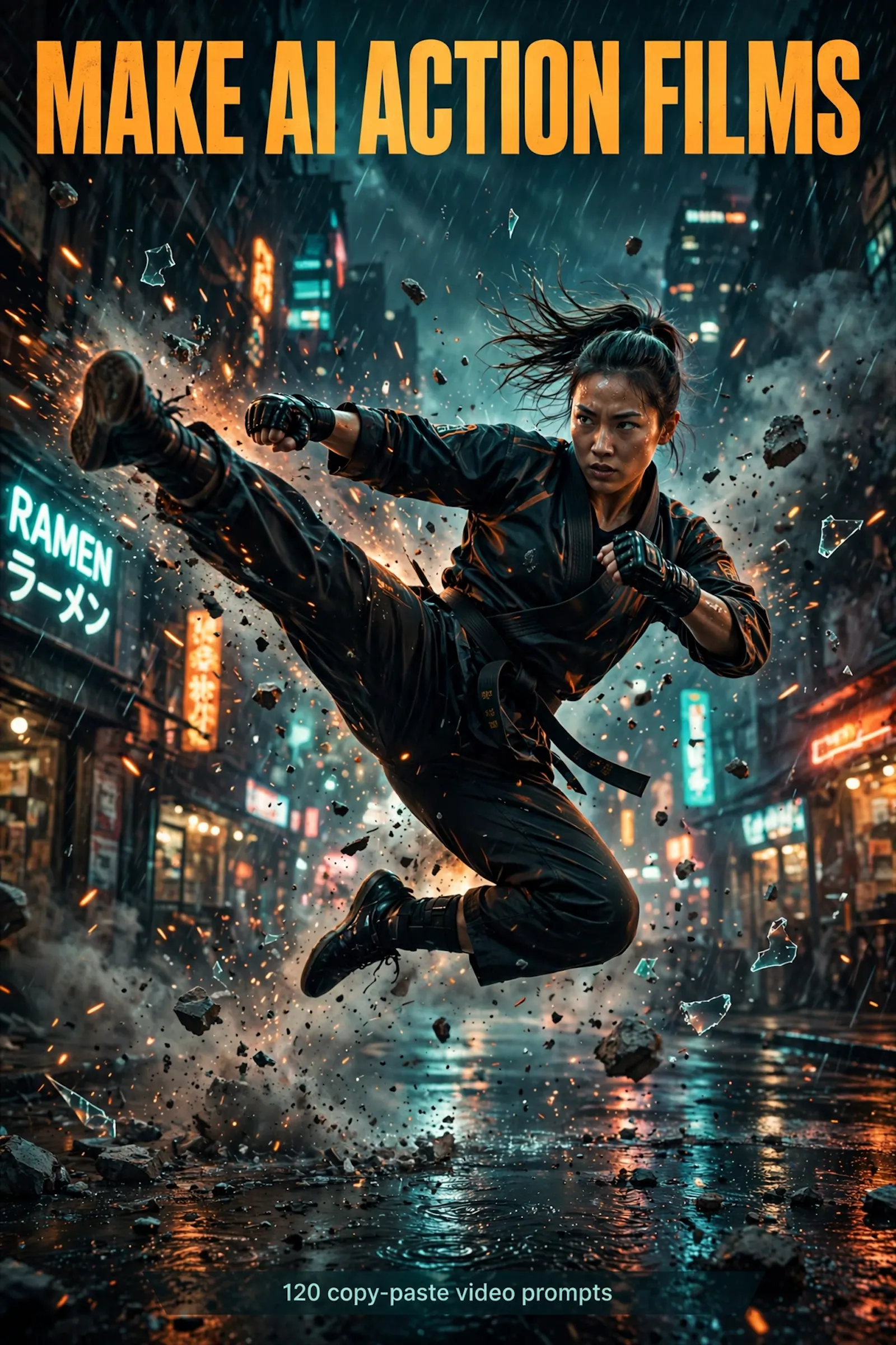 Cinematic AI Video Prompt Pack screenshot 1