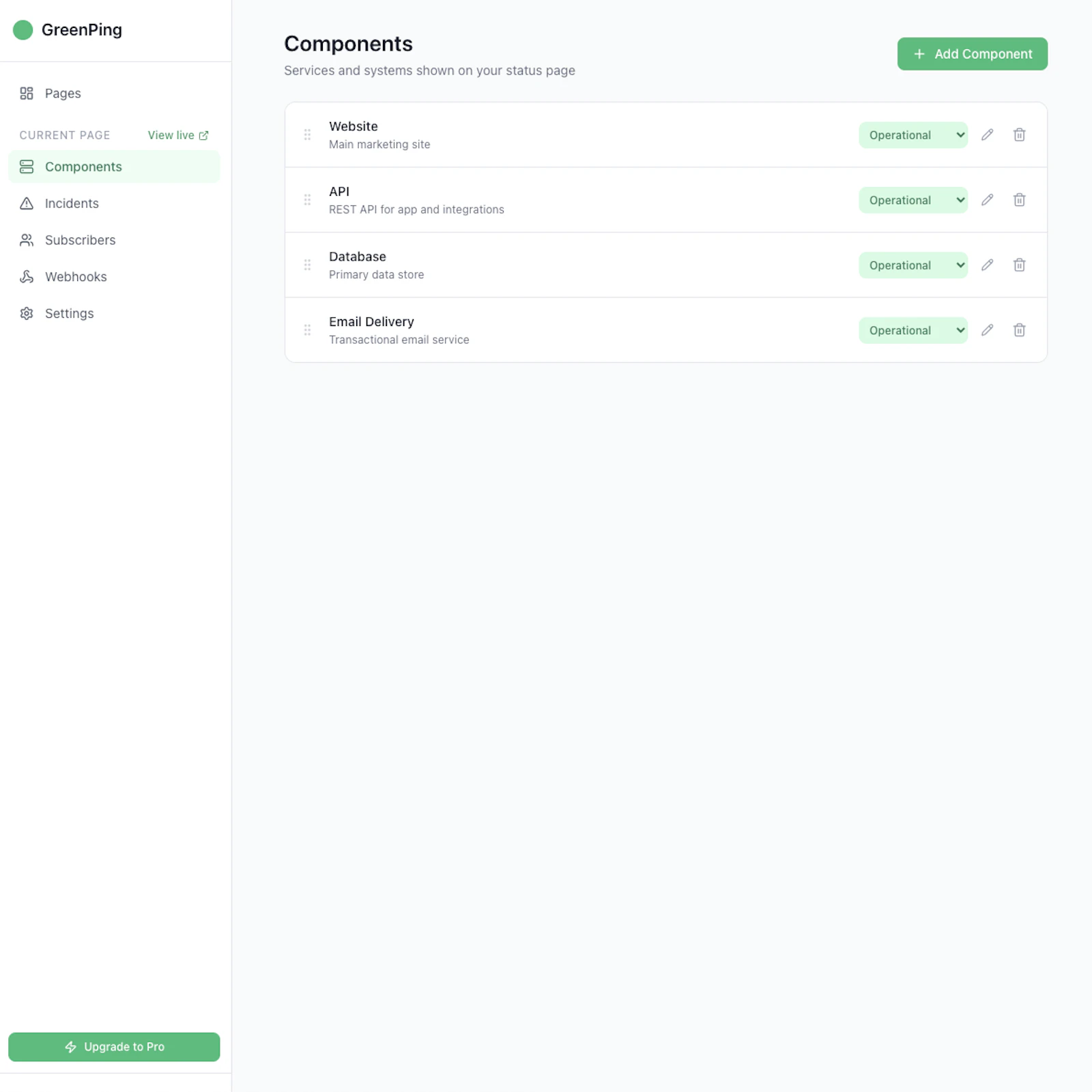 GreenPing screenshot 2