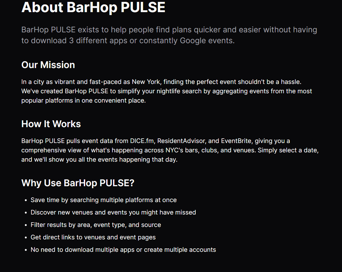 Barhop Night Pulse - NYC -zoekopdracht voor evenementenlocatie media 2