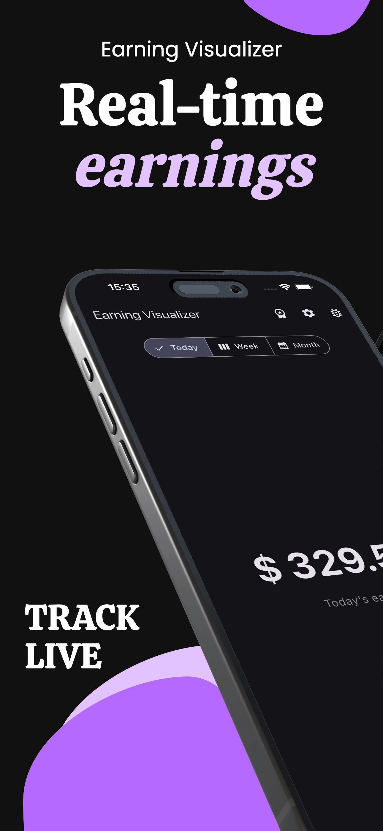 Earning Visualizer - Main product screenshot demonstrating key features and user interface