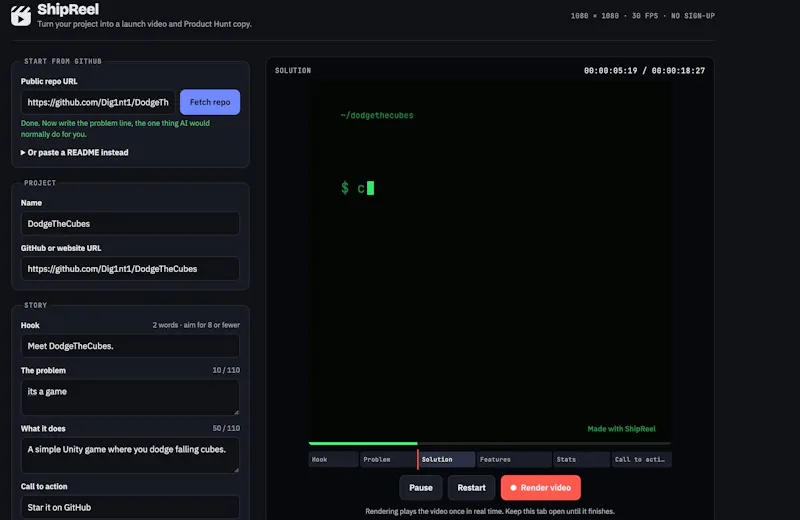 ShipReel screenshot 1