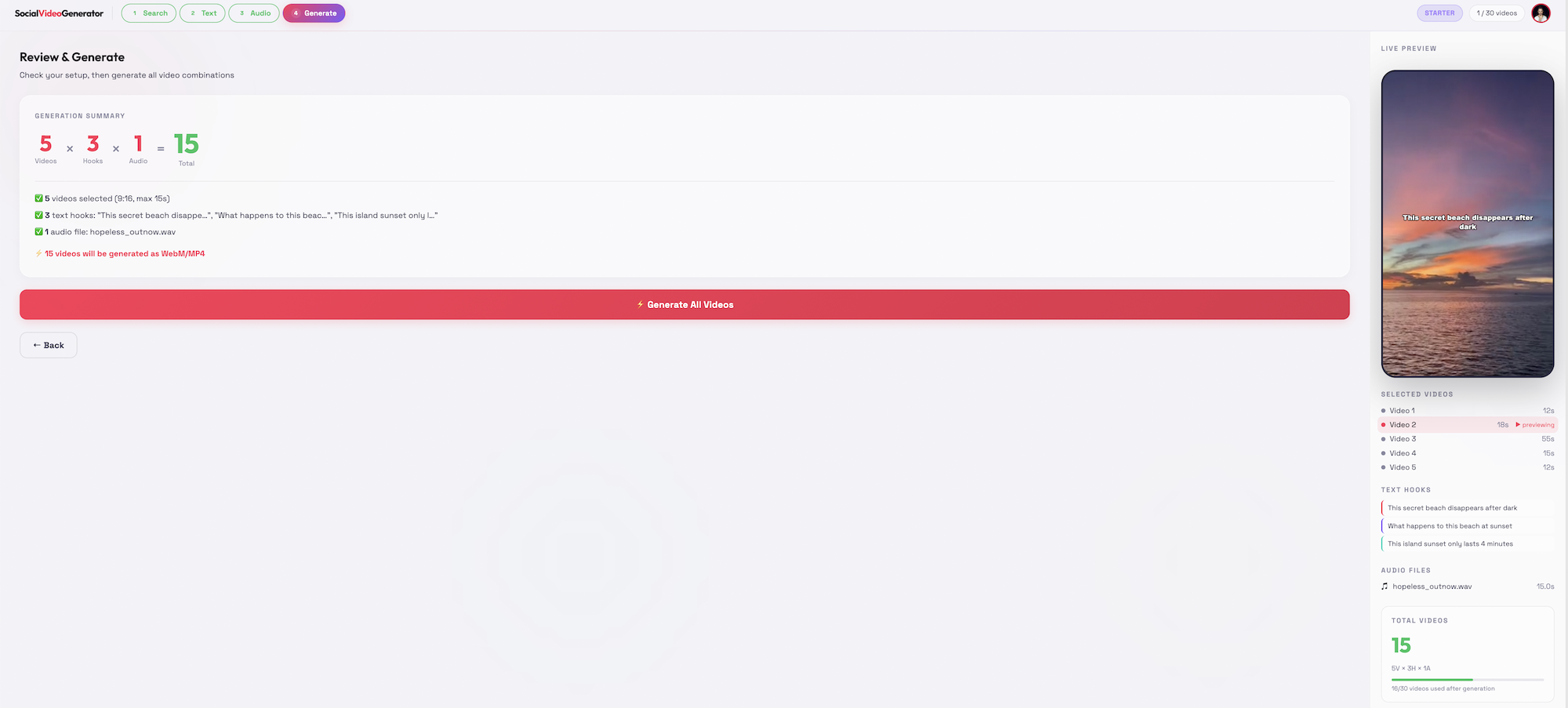 SocialVideoGenerator gallery image