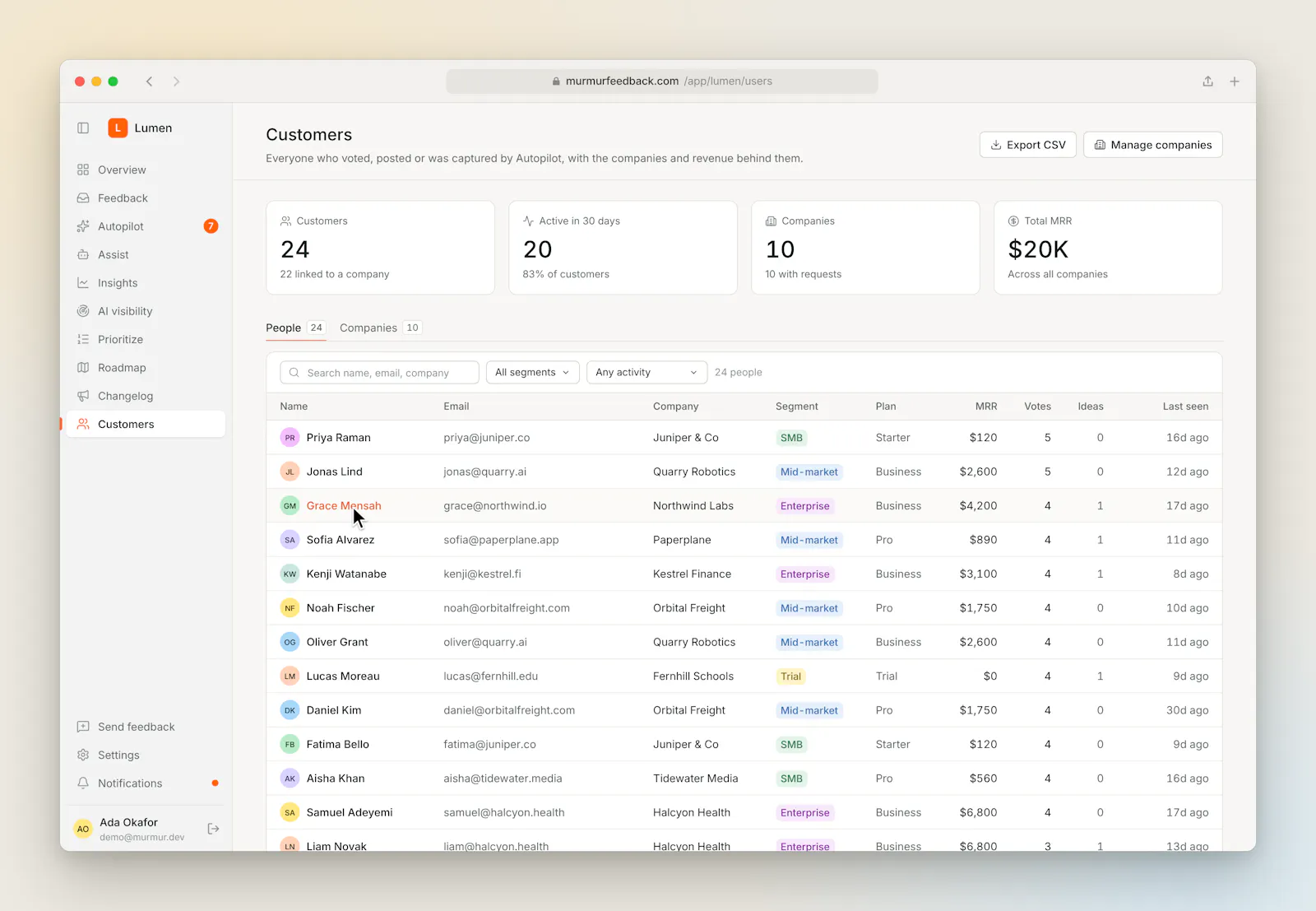 Murmur screenshot 7