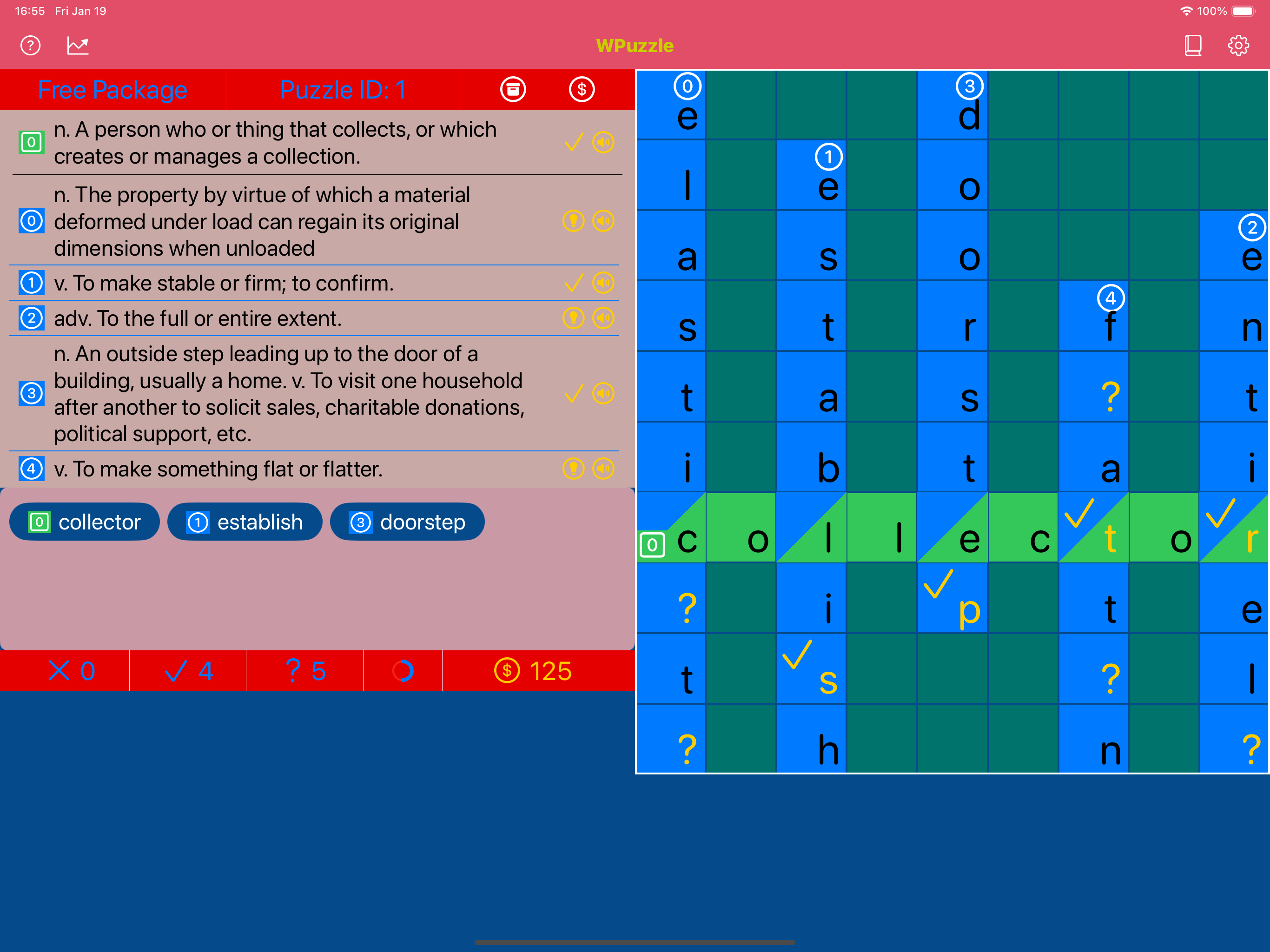 Wpuzzik - İngilizce Kelime Beceri'nizi Yükseltmek İçin Bulmaca iOS uygulaması medya 2