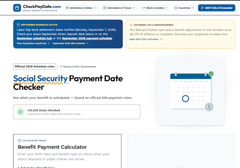 CheckPayDate.com screenshot 1