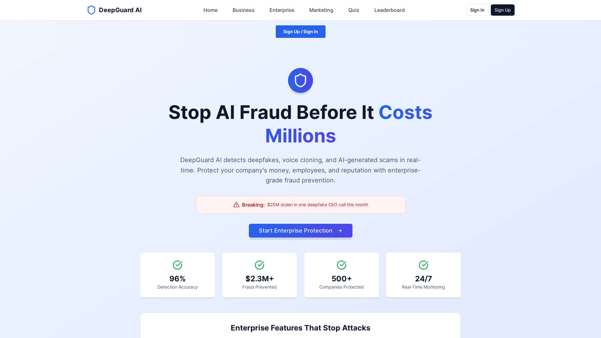 Deepguardai - Rilevamento e sicurezza avanzati di DeepFake media 1