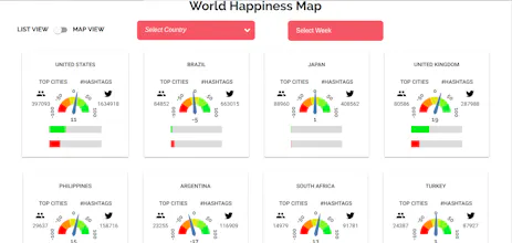 World Happiness Map gallery image