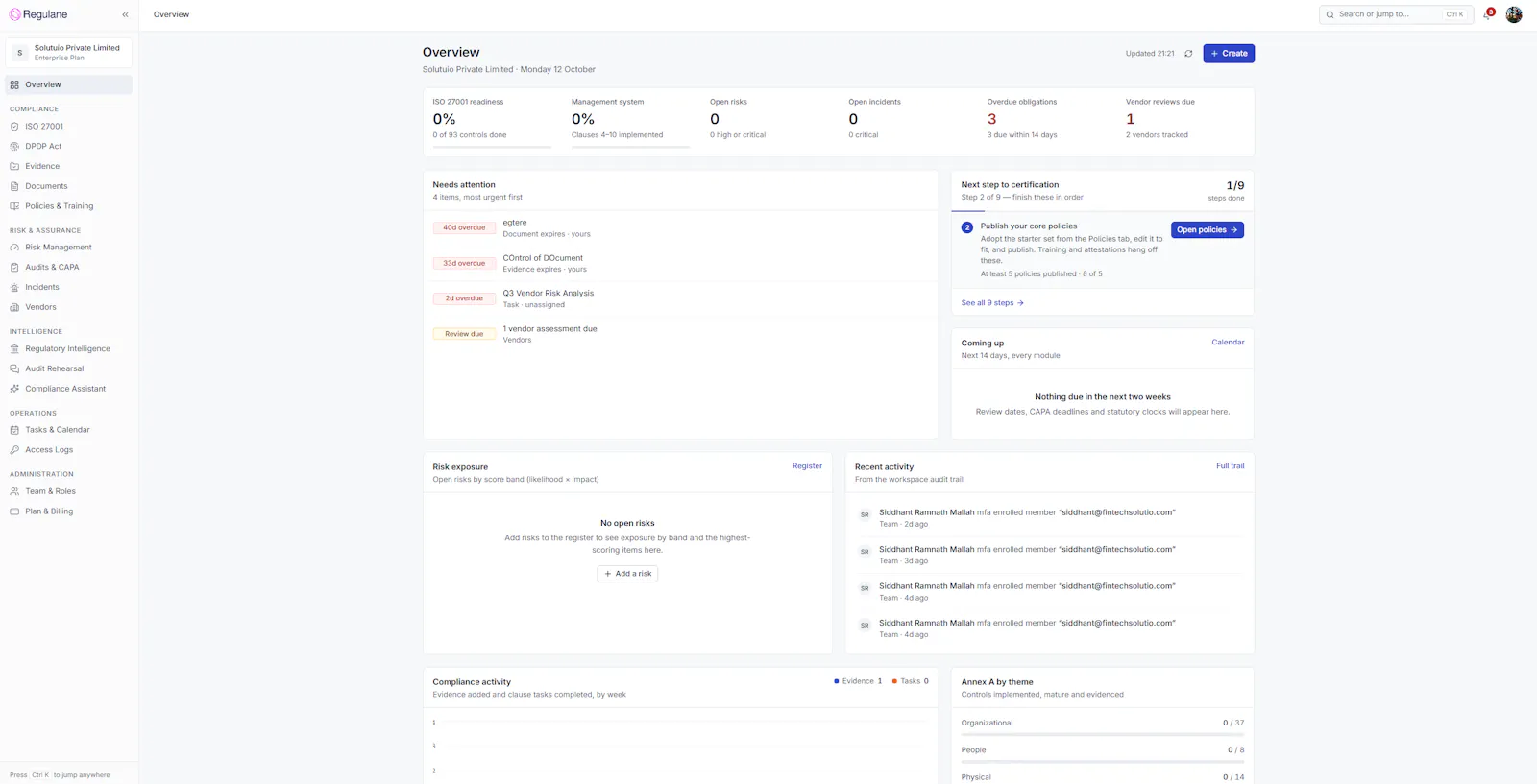 Regulane screenshot 2