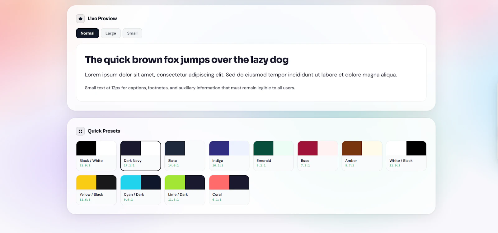 Color Contrast Checker screenshot 3