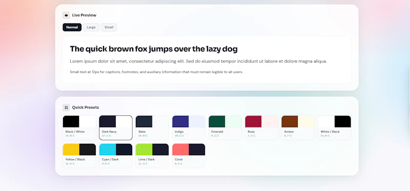 Color Contrast Checker screenshot 3