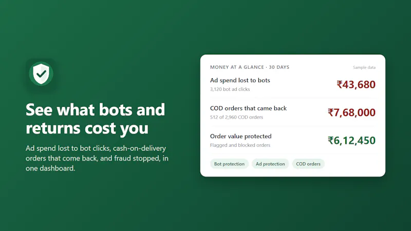Shield: Bots, COD & Ad Spend screenshot 3