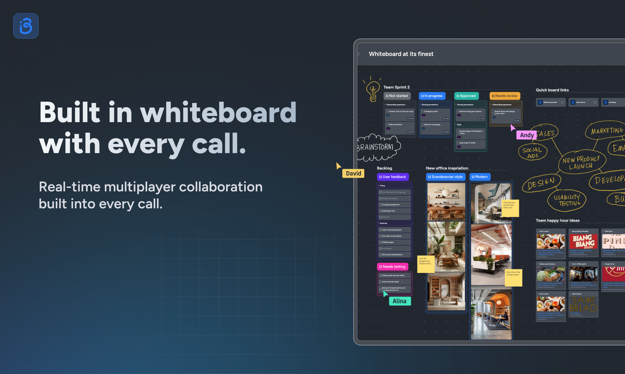 Mídia 4 de Reuniões Instaboard