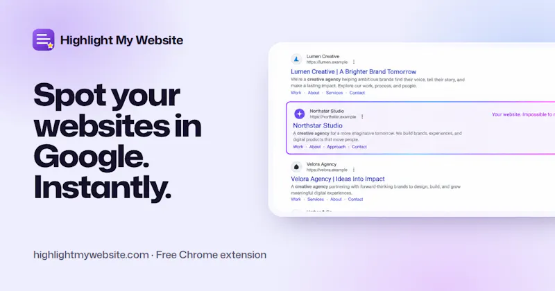 Highlight My Website screenshot 1