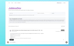 JoblessDev: CS Job Search Simplified media 2