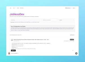 JoblessDev: CS Job Search Simplified gallery image