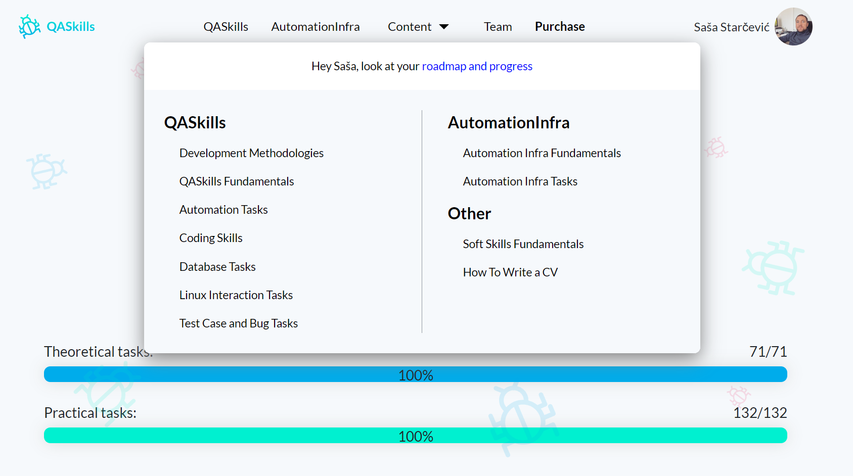 QASkills.io - 대화식 학습 플랫폼과의 QA 인터뷰 미디어 3