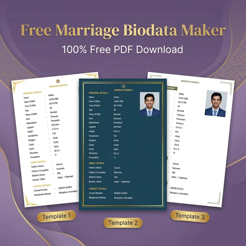 FreeBiodataMaker.app screenshot 1