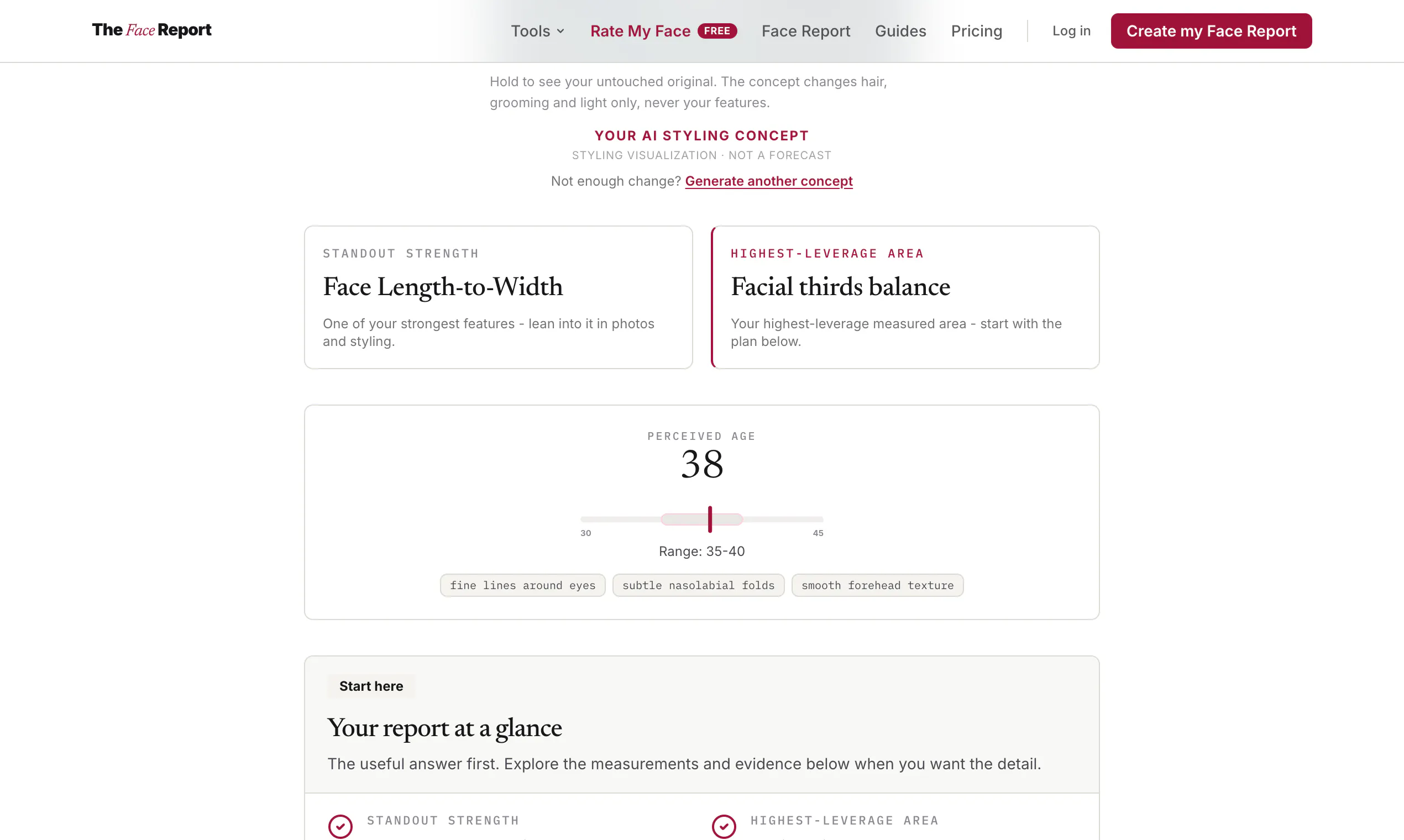 The Face Report gallery image