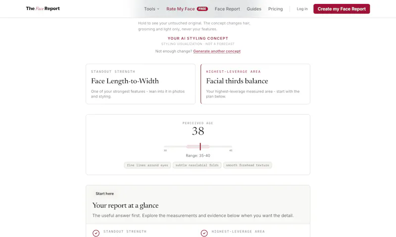 The Face Report screenshot 5