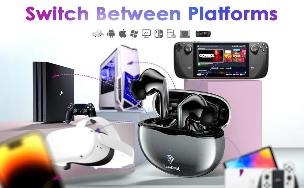 EasySMX TG-01 TWSゲームイヤホン media 3