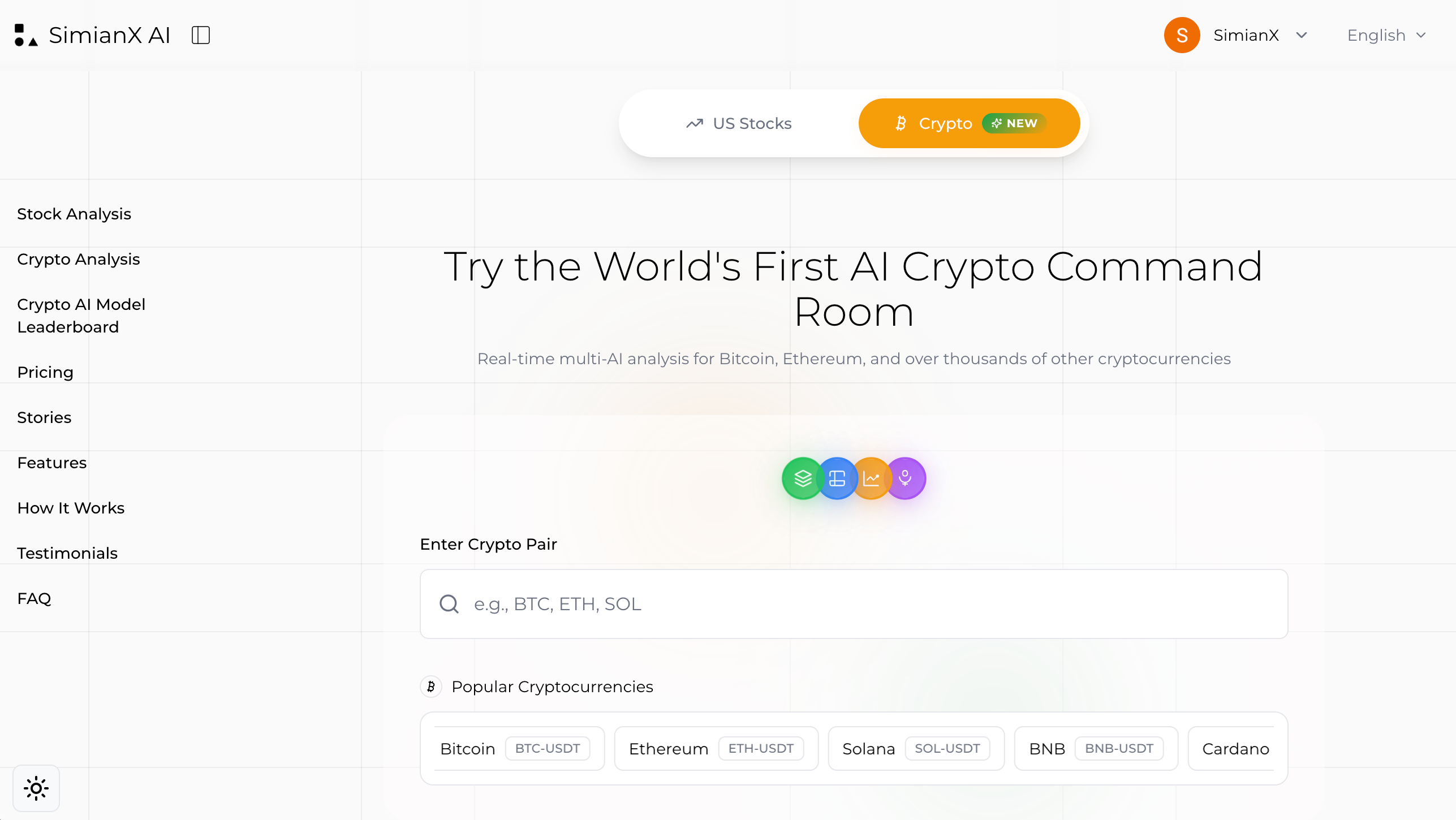SimianX: Real‑Time AI Command Team - Main product screenshot demonstrating key features and user interface