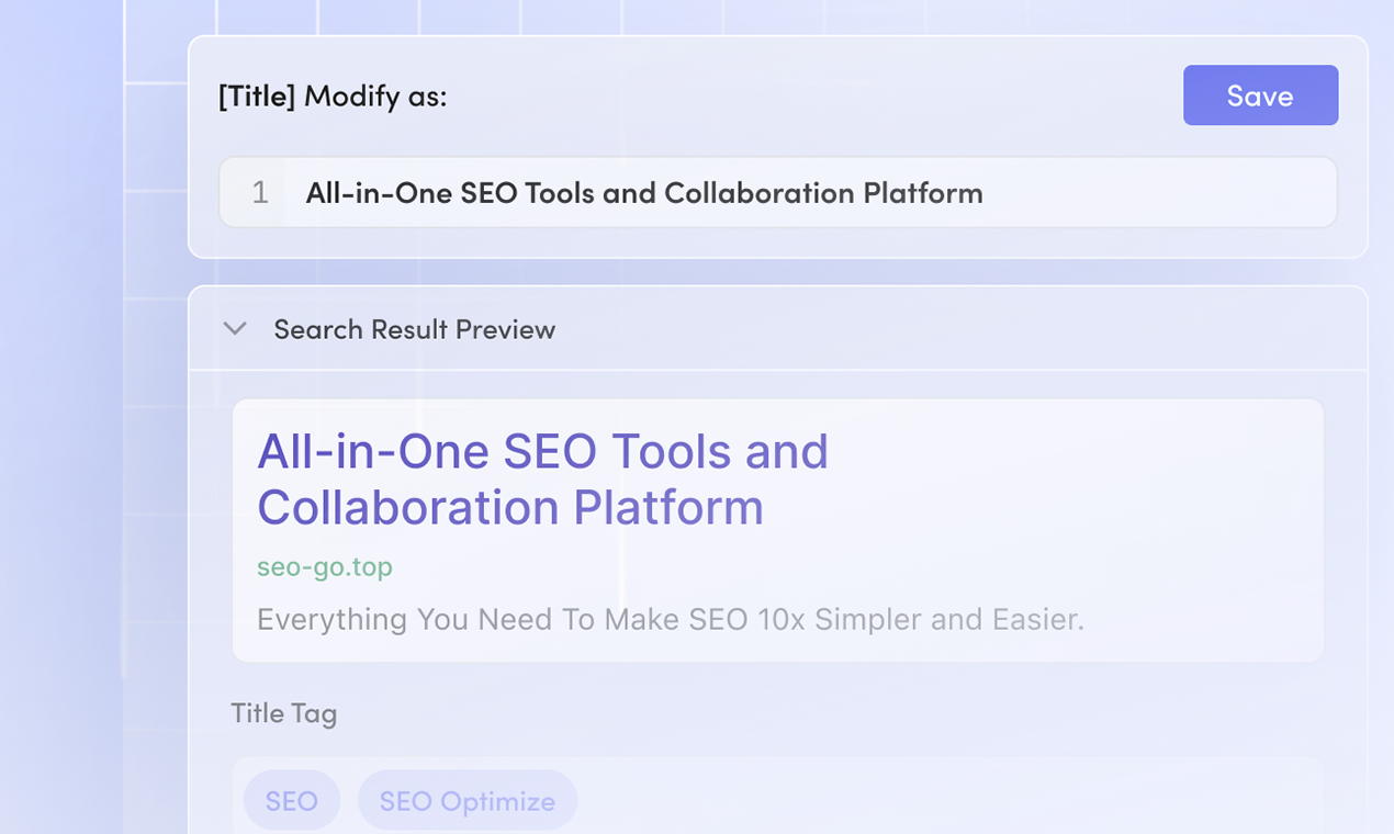Media SEO-GO - Các công cụ SEO và nền tảng hợp tác tất cả trong một 6