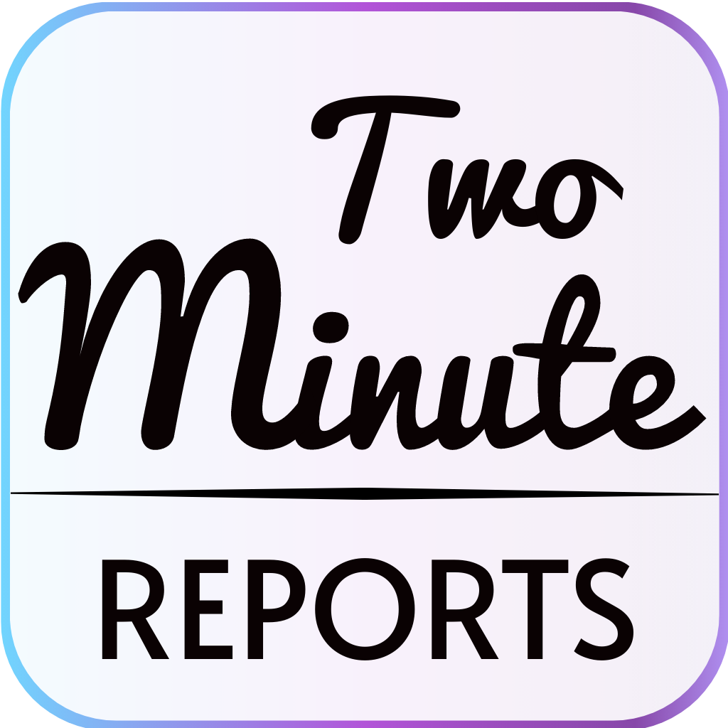 Two Minute Reports logo