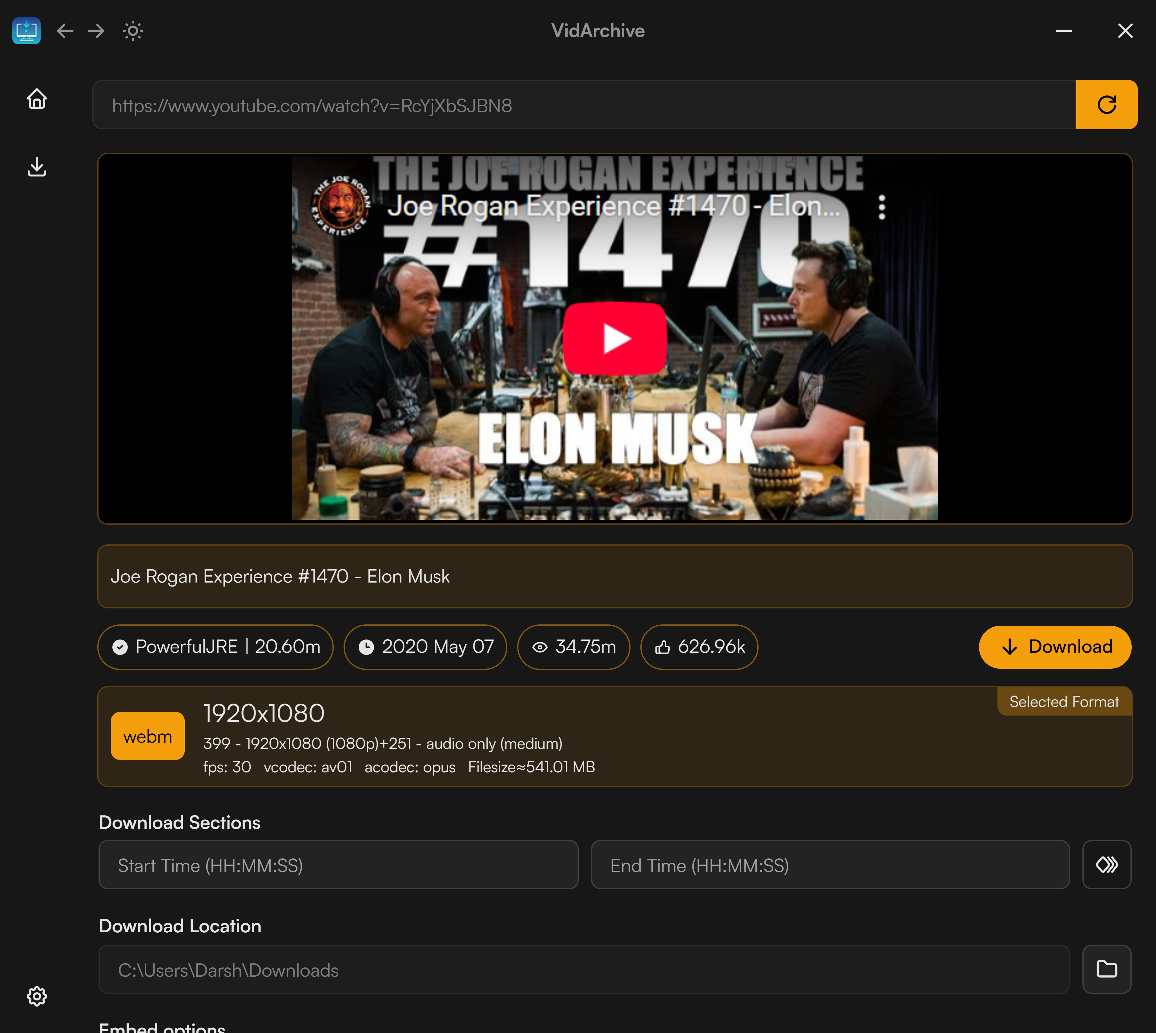 VidArchive - Screenshot 5 showing product features and functionality
