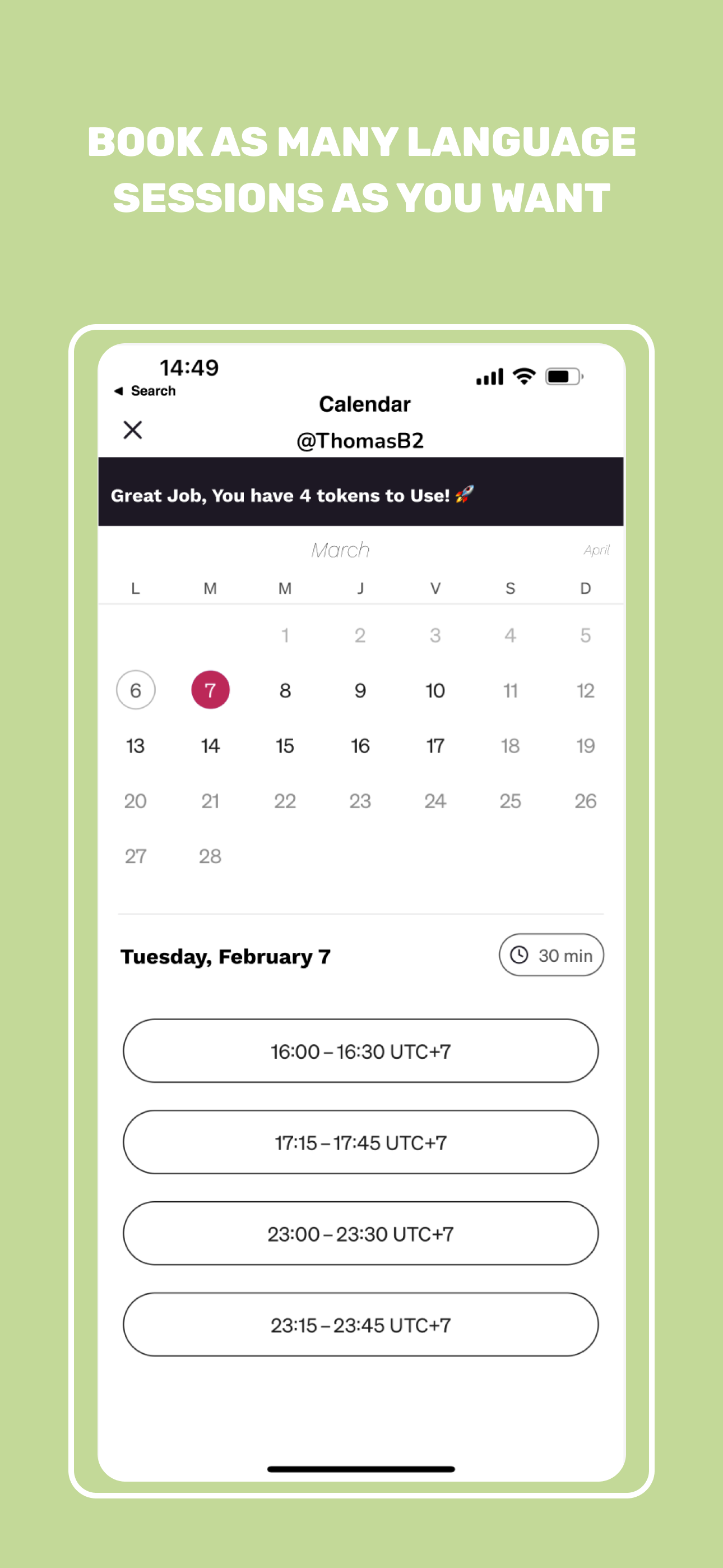 Kuno - App di pratica linguistica peer-to-peer con conversazioni reali media 3