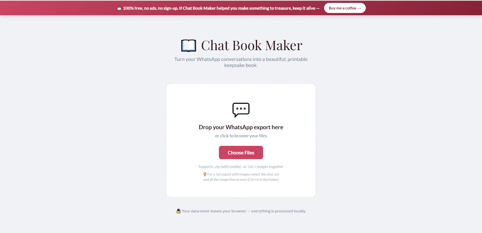 Chat Book Maker screenshot 3