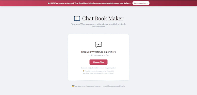 Chat Book Maker screenshot 3