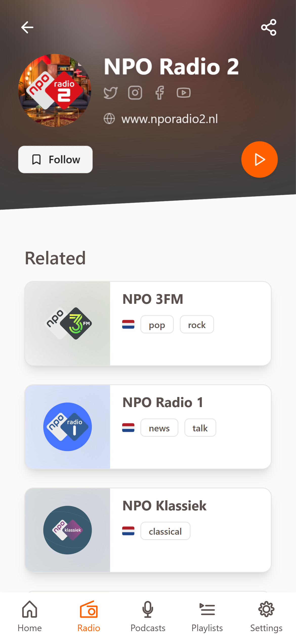 Media 1tuner.com - Podcast và radio ở một nơi 4