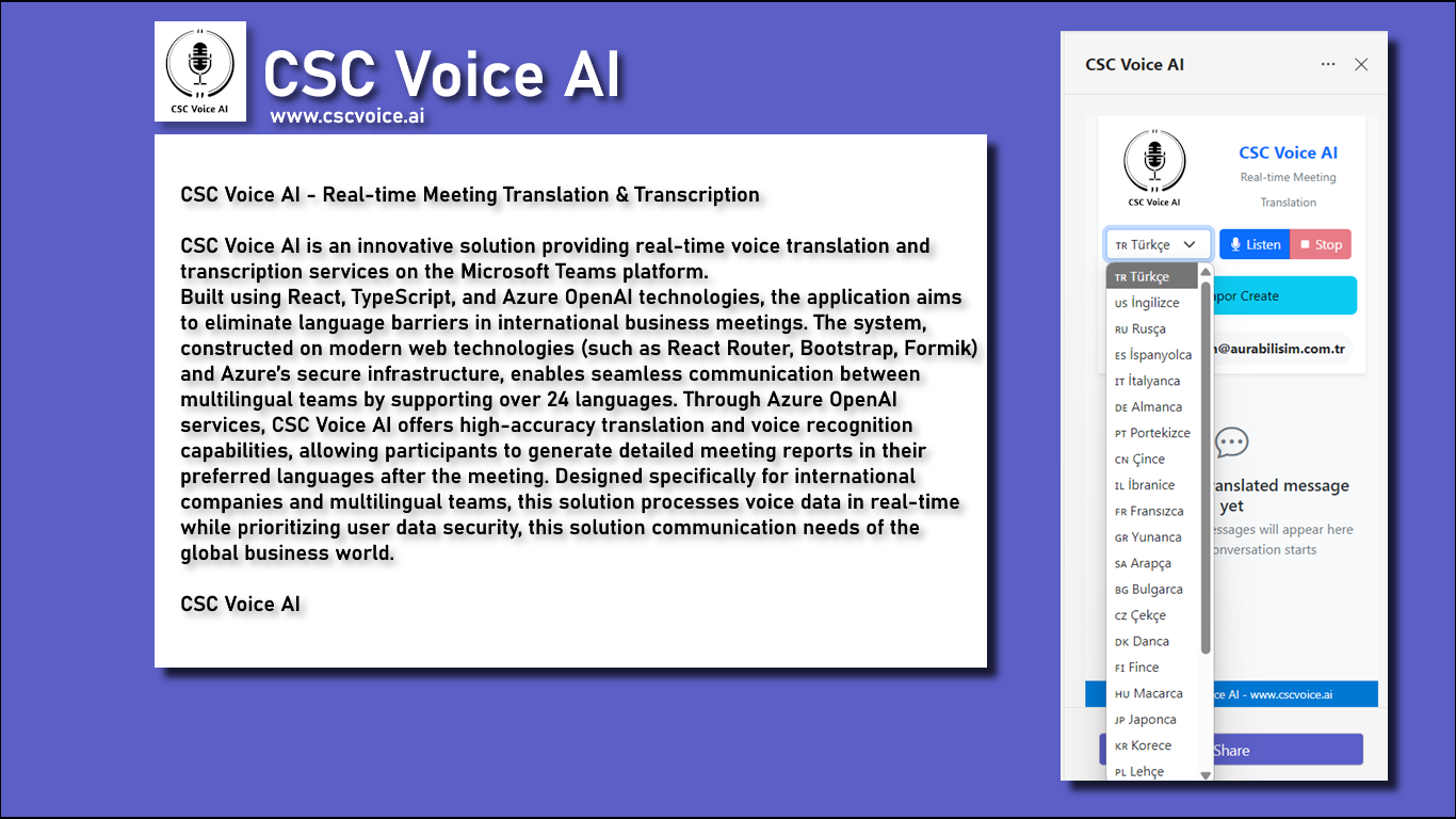 あなたが持っているCSCの声 - Microsoft Teamsリアルタイム会議翻訳転写メディア3