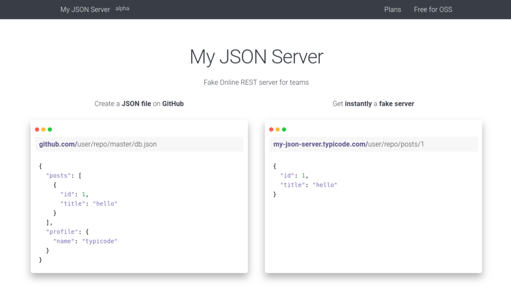 My JSON Server gallery image