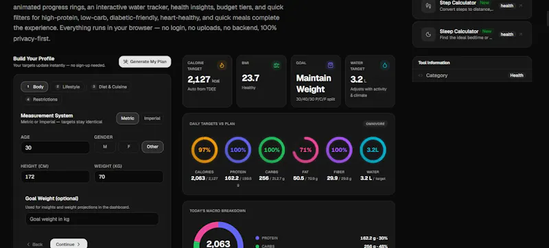 Nutrition Studio screenshot 1