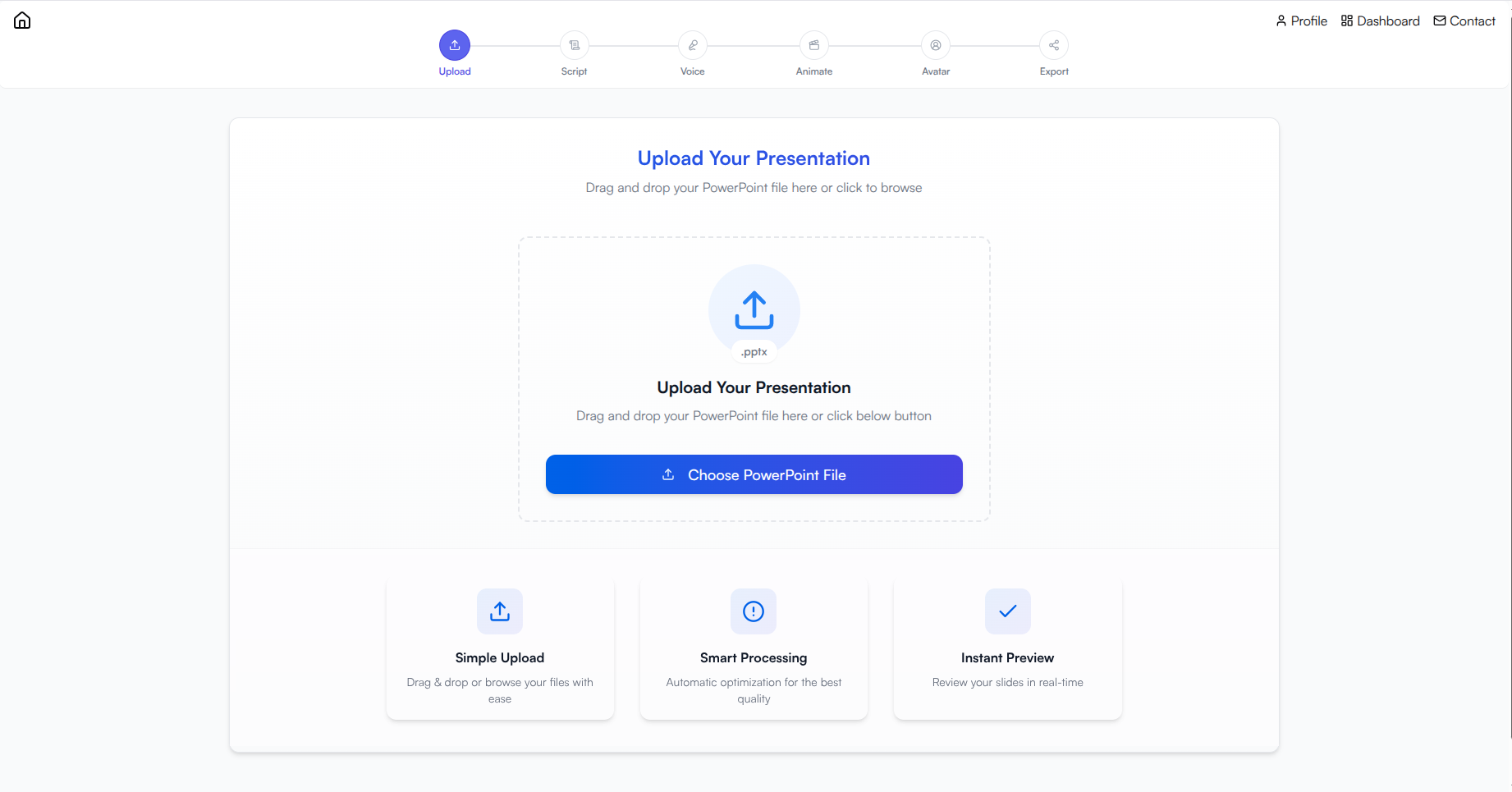 Media Powerpoint ke video ai - Tukar persembahan ke video animasi dengan suara dan avatar 2