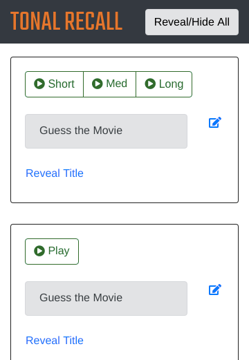 Tonal Recall gallery image