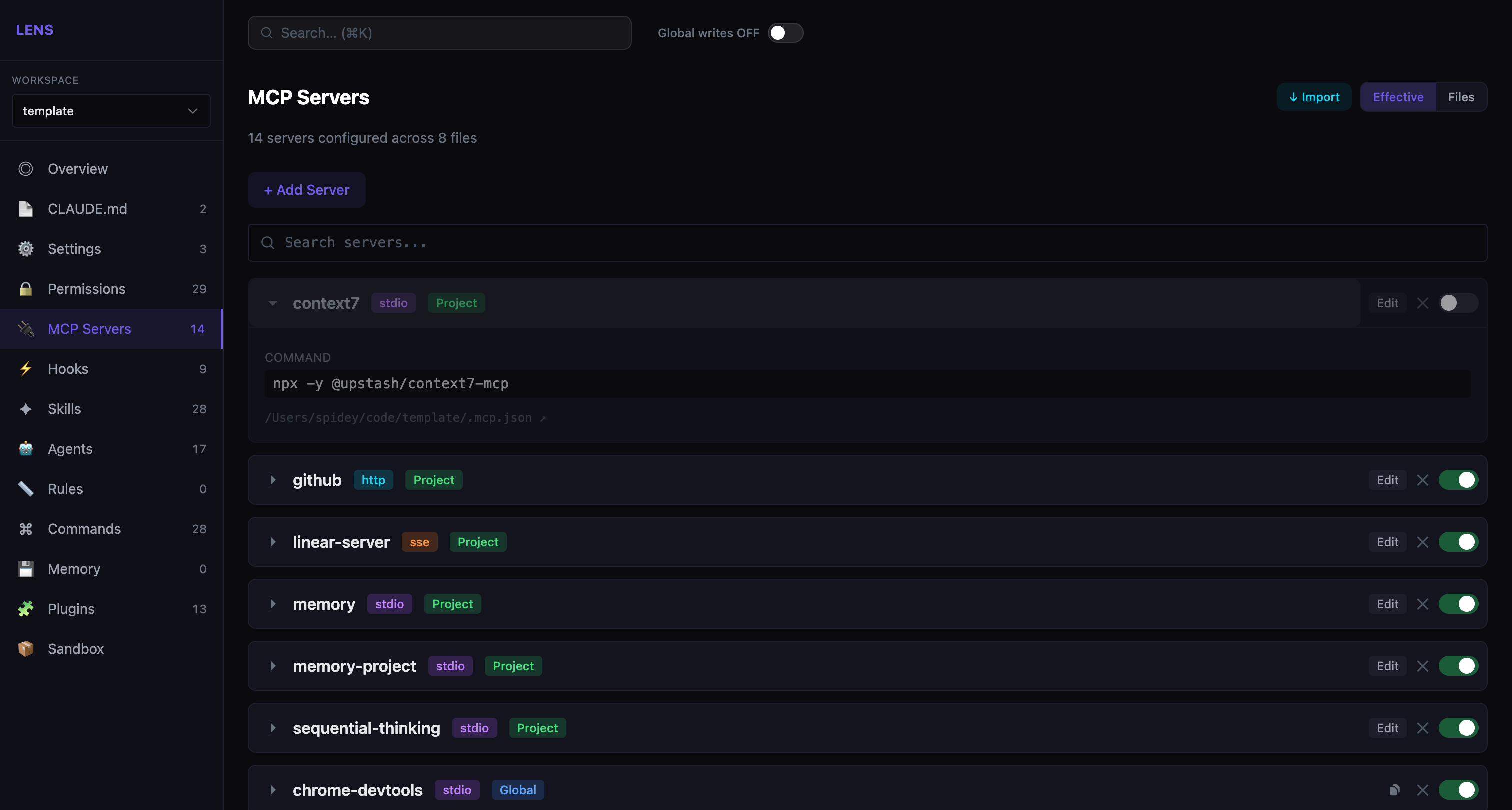 Lens - Screenshot 3 showing product features and functionality