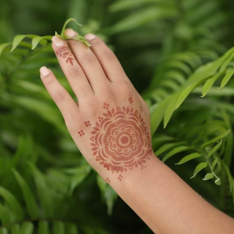 Mandala Henna Tattoo Sticker Stencil