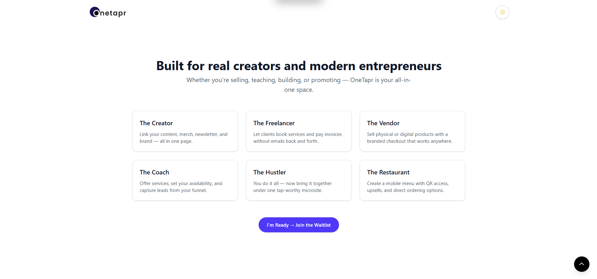 Onitapr - All-in-One Mobile-First-Tool für Schöpfer und Verkäufer Medien 2